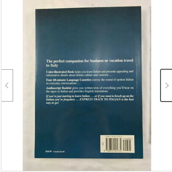 Express Track to Italian Teach Yourself Program 4 Audio CDs + Workbook Barron's - Picture 3 of 6